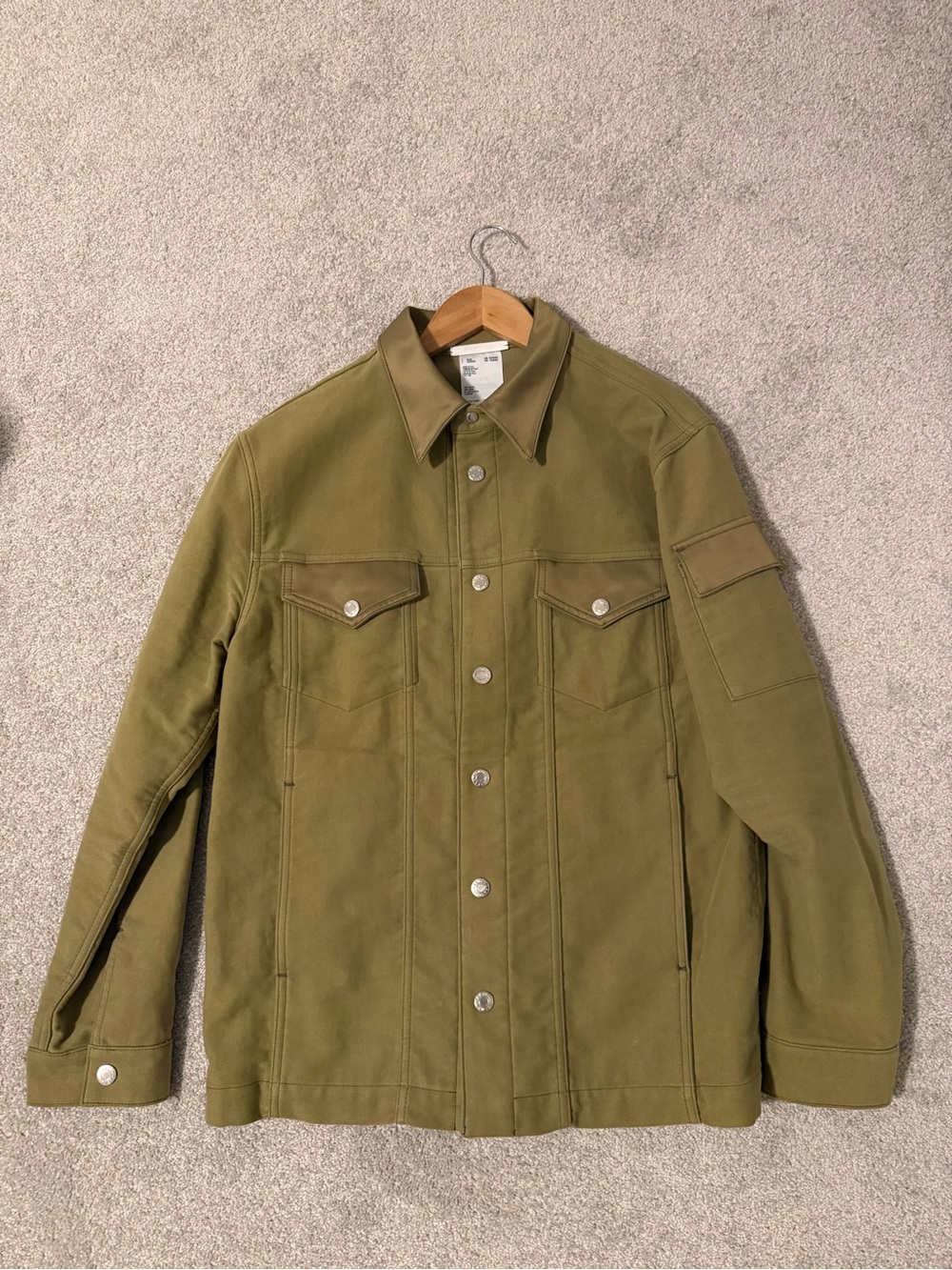 Helmut Lang Olive Green Military Field Jacket